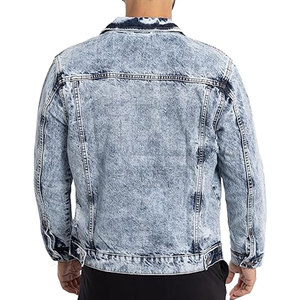 Chaqueta vaquera con lavado ácido de calidad superior, superventas, con soporte frontal, transpirable, de secado rápido, holgada, de invierno para hombre, a la venta en línea - Product Image 2