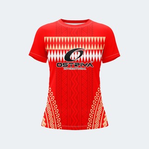 Camisetas de Manga Corta con Diseño Tribal para Mujer, Cuello Redondo, Corte Regular, Secado Rápido, Color Personalizado, Estilo Casual y Urbano - Product Image 1