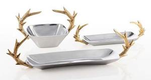 Cuenco de compota de metal dorado Vintage para centros de mesa de boda atractivos - Product Image 5