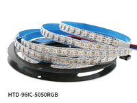 Tira LED programable blanca de 5V, tira de luz RGB IC, LEDS direccionables Ws2812b