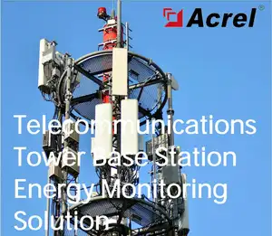 مقياس طاقة متعدد الدوائر ACREL AMC200L-4E3 بـ 4 حلقات مقياس طاقة ثلاثي الطور لمحطة الطاقة للاتصالات