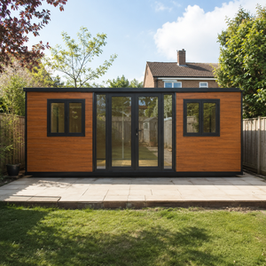 Maison modulaire en conteneur moderne avec revêtement en bois <span class=keywords><strong>pour</strong></span> bureau, camping et chantier - Product Image 4