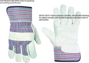 Factory Supply G-08 Men's Heavy Duty Work <b>Gloves</b> Welding Fireproof Safety Leather <b>Gloves</b> with Nylon Wear-Resistant for Work - Product Image 4