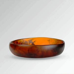 Bol à salade en résine, forme ronde, couleur verte, bol en résine fait à la main, bols de service en résine polis, vaisselle décorative pour la cuisine, écologique - Product Image 5