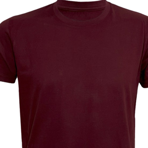 Camiseta Premium Lisa Color Granate, Impresión de Logotipo Personalizado, OEM al por Mayor, Unisex, Algodón Suave, Prenda de Alta Calidad, Ropa Básica para Uso Diario - Product Image 5