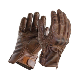 Guantes de Motocicleta de Cuero Genuino para Hombre, Diseño Moderno, con Dedos Completos / Guantes de Motocicleta Lisos de Invierno, Cómodos, al por Mayor - Product Image 1