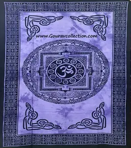 Potly Тибет Om модные принты настенный гобелен хлопчатобумажная ткань для простыней на кровать для домашнего украшения GC-TP-170