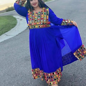 ชุดเดรส kuchi ชนเผ่าวินเทจสไตล์อัฟกานิสถาน/ปากีสถานชุดปาร์ตี้ kuchi แบบดั้งเดิมหลากสีชุดเดรส4002โคจิ - Product Image 2