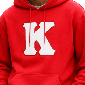 Sudadera con Capucha de Chenilla Roja Kappa Alpha Psi, Letra Griega Clásica, Sudadera de Forro Polar Premium para Fraternidad - Product Image 5