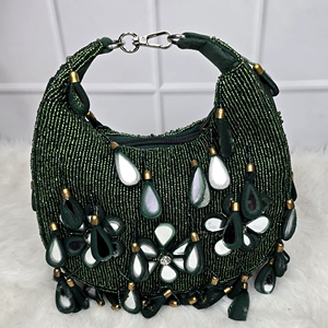 Nouvel arrivage de sacs à main sous le bras scintillants à paillettes, élégants sacs à main de luxe à la mode bling bling et aisselles en forme de croissant pour femmes - Product Image 1