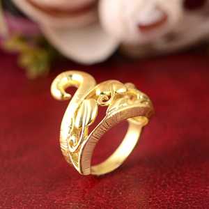 Hot Selling Design Boho Leaf <b>Ring</b> Boho Brass <b>Rings</b> for Women 18K Gold Plated Vintage Floral Band <b>Ring</b> for Wholesale OEM ODM - Product Image 4