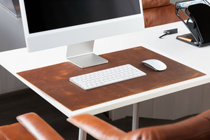 Premium Genuine Leather Desk Mat Luxury Office <b>Pad</b> Smell Proof Heavy Duty Casual Smooth Durable <b>Writing</b> Surface LMD-0198 - Product Image 4