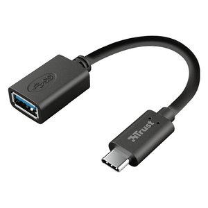CALIX 20967 Cable Adaptador USB C a USB A Negro para Computadoras - Product Image 1