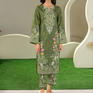 ชุดเดรสผ้าไหมลำลองดีไซน์แบบดั้งเดิมสำหรับผู้หญิงชุดเดรส shalwar kameez - Product Image 1