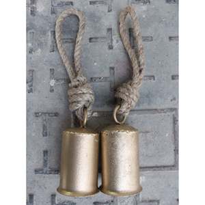 Campana de Hierro Reciclado de 4 Pulgadas de Altura, Campana para Bodas y Cenas con Sonido Fuerte y Brillante Dorado - Product Image 5