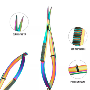 Coupe-cuticules en acier inoxydable, lame courbée, ouverture large, outil de beauté professionnel pour la coupe des ongles - Product Image 2