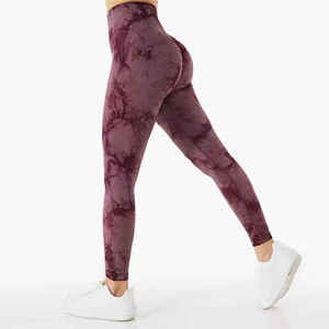 Leggings de yoga taille élastique pour femmes, pantalons d'entraînement sans couture taille haute, collants de gym respirants, vêtements de sport extensibles résistants aux squats - Product Image 2