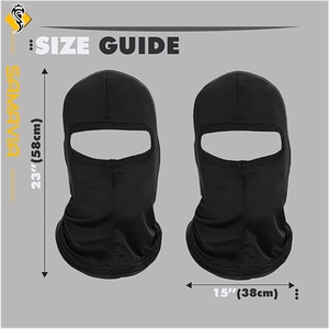 Listo para enviar 100% Poliéster A prueba de sol Estilo de personaje Esquí Pasamontañas Máscara facial para exteriores Invierno Ciclismo Correr Deportes - Product Image 6