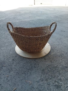 Oval Fishbone Basket 54 oz Water Hyacinth Sustainable Multifunction Modern Vietnam <b>Storage</b> <b>Boxes</b> <b>Bins</b> Natural Color <b>Storage</b> - Product Image 2