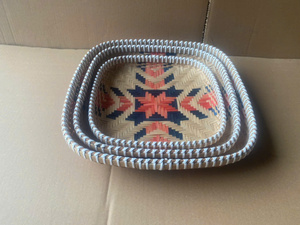 PRODUCTOS ÚNICOS: Cesta de Almacenamiento Multifuncional Ecológica de Bambú Tejida a Mano para Frutas, Pan, Verduras y Alimentos - Product Image 4