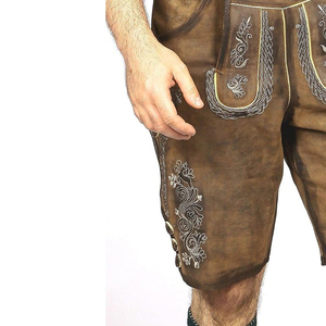 Pantalones de Cuero de Alta Calidad y Corte Recto, Estilo Bávaro Alemán, Cintura Alta, para Hombre, Otoño-Invierno - Product Image 6