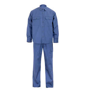 Combinaison uniforme de vêtements de travail en coton avec veste imperméable à l'eau avec SMS en cuir de coton jetable - Product Image 1