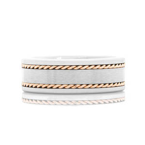 Anneaux Damas Bague en acier Damas faite à la main de qualité supérieure - Product Image 3