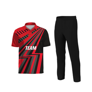 Uniforme de cricket - 100% polyester, couleurs et logo personnalisés, style hip-hop, respirant et à séchage rapide - Product Image 5