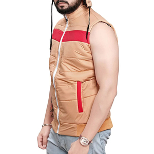 Meilleure vente en gros Veste sans manches à broderie personnalisée pour hommes Veste gilet d'hiver - Product Image 3