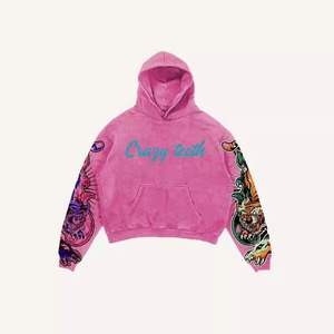 Sweat à capuche unisexe confortable à porter toute la journée, tissu tricoté imprimé pour l'automne et l'hiver, usage décontracté, homme femme, coupe confortable - Product Image 1