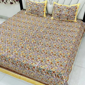 Wholesale Bed Sheets Queen Size Flat Sheets 3 Pieces in 1 Set Cotton Bed Sheets Set 3pcs 100% Cotton king size bedsheet set - Product Image 1