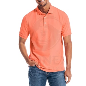 Hombres Unisex Oem logotipo personalizado impreso polos sólido publicidad solapa camiseta en blanco liso personalizado Polo camisetas - Product Image 1