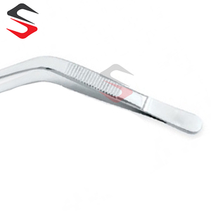 Pinces à coton dentaire angulaires en acier inoxydable, forceps chirurgicaux, instrument dentaire, qualité CE OEM - Product Image 3