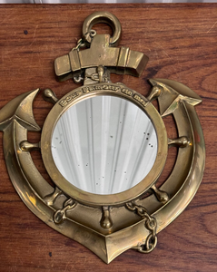 Espejo de Pared Náutico de Latón Vintage de Calidad Premium, Espejo Náutico de Latón Antiguo Tipo Ojo de Buey, Marítimo, de Gran Venta - Product Image 2