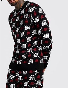 Offre Spéciale hommes hiver surdimensionné coton survêtement ensemble respirant imprimé en détresse broderie à capuche survêtement ensemble - Product Image 6