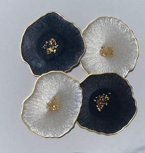 Sous-verre en résine avec une épaisseur de 5 mm, résistant à la chaleur et durable, pour les intérieurs modernes et tendance, design moderne - Product Image 4