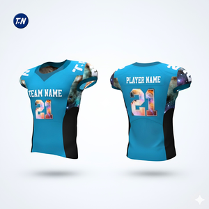 ชุดเสื้อฟุตบอลอเมริกันพิมพ์ลาย 3 มิติ สวมใส่สบาย ทนทาน ผลิตจากโพลีเอสเตอร์ 100% แห้งเร็ว ระบายอากาศได้ดี มีไซส์พลัสสำหรับผู้ชาย - Product Image 2