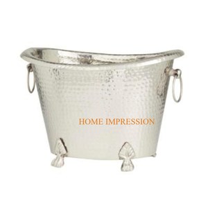 Cubo de hielo de vino de latón antiguo para bodas y eventos, mesa decorativa para fiestas, utensilios para beber whisky, Cubo de vino, precio asequible - Product Image 5