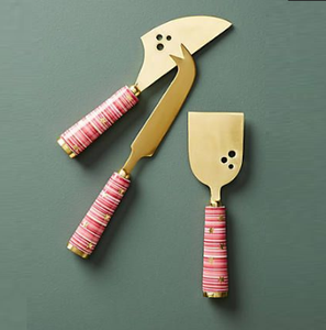 <b>Unique</b> Design Superior Quality Metal Cheese Serving Knife <b>Set</b> Decorative Handle Stainless Steel Cheese Tools - Product Image 3