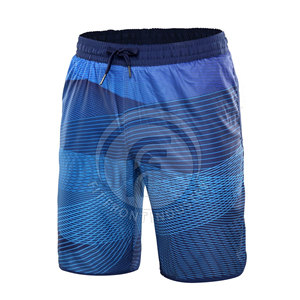 กางเกงขาสั้นพิมพ์ซับลิเมชันของผู้ชาย100% โพลีเอสเตอร์สไตล์ลำลองแห้งเร็วและระบายอากาศได้ดีออกแบบโลโก้ได้ตามต้องการ - Product Image 1