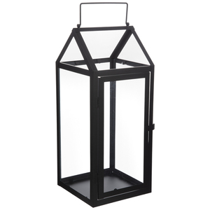 Último diseño con alto acabado decorativo para el hogar Metal clásico vela linterna vidrio de hierro negro para decoración de patio y Hotel - Product Image 3