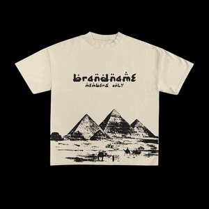 เสื้อยืดแฟชั่นสปอร์ตพิมพ์ลายตามสั่ง ผ้าฝ้าย 100% คอกลม ทรงหลวมสำหรับผู้ชาย - Product Image 1