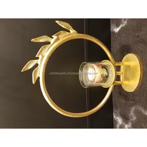 Support de bougie moderne fait à la main pour la décoration intérieure tendance, cadre en fer, bougeoir suspendu en fer pour l'extérieur - Product Image 2