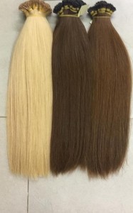 Perruques soyeuses de cheveux humains Remy cheveux raides en vrac naturels dans diverses couleurs brunes donneur unique cambodgien 100g Machine Double trame - Product Image 6