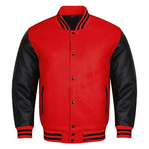 Nueva Chaqueta Varsity de Lana Recubierta de Última Tendencia para Hombre, Cortavientos de Invierno, Estilo Casual Vintage Urbano, Manga Regular, Cierre Frontal - Product Image 3
