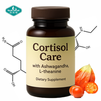 Nutrifirst Formules avancées Suppléments de soutien en cortisol Racine d'Ashwagandha, écorce de magnolia, capsules de mélange de poudre de L-théanine