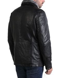 Blouson en cuir de mouton véritable Blouson en cuir de moto pour hommes Blouson en cuir multicolore pour hommes - Product Image 3