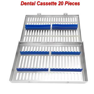 Plateau de support de Cassette en acier inoxydable de haute qualité 20 pièces manuel équipement de laboratoire chirurgical dentaire Instruments plateaux stérilisation - Product Image 4