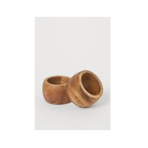 Rond de serviette en bois abordable pour les dîners, les banquets, les réunions de famille et les décorations de mariage avec un look élégant - Product Image 4