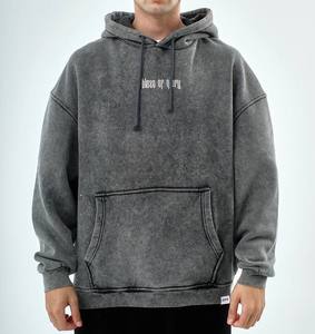 เสื้อมีฮู้ดผ้าฟลีซสำหรับผู้ชาย, 360gsm กล่องหนาผ้าฝ้าย100% ลายพิมพ์หน้าจอมีฮู้ดใส่ในฤดูหนาว - Product Image 1